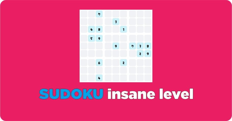 Sudoku Insane Level Game