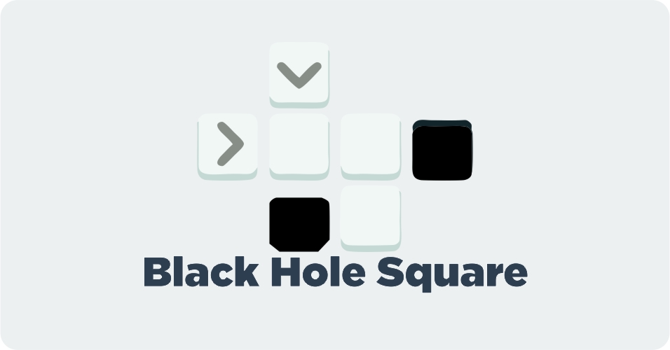 Black Hole Square Puzzle Game